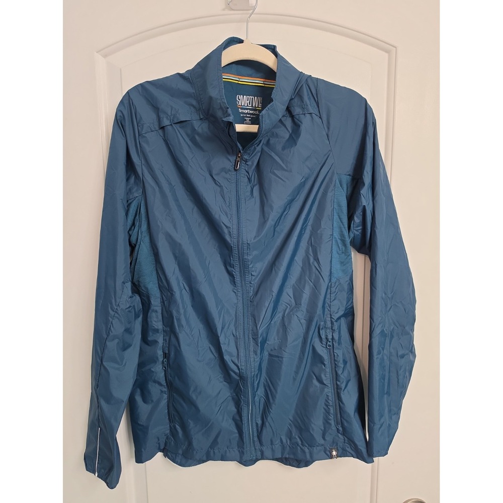 Smartwool PHD Jacket Navy Blue Full Zip Windbreaker Soft Lightweight Mens Size M